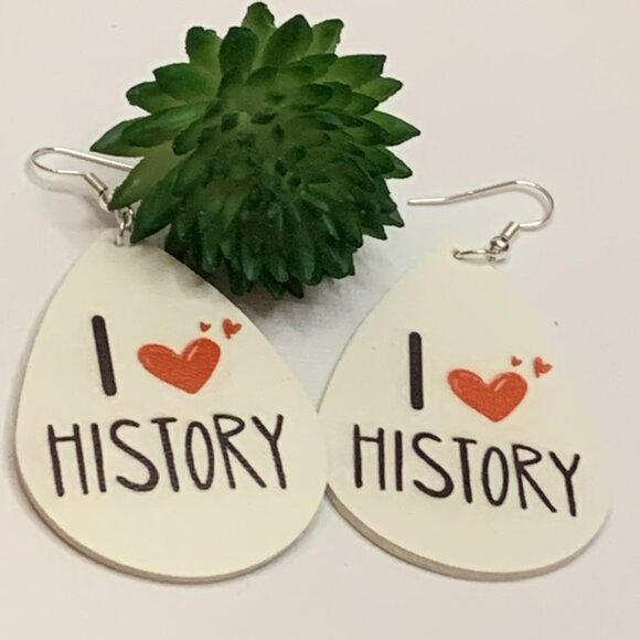 History Earring, Teacher Earring, Teacher Appreciation Gift, Educator Earring - Picture 1 of 4